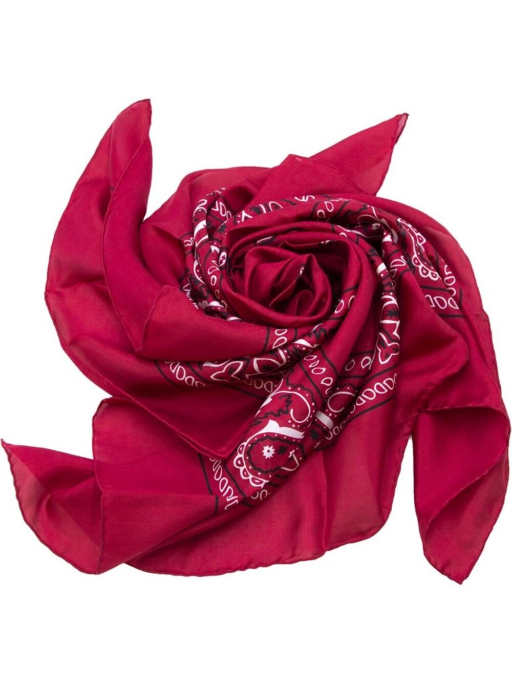 Elegant Silk Bandana Scarf 34.5x34.5 inches | Chic Fashion Accessory